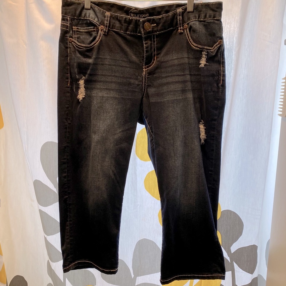 Denim capris